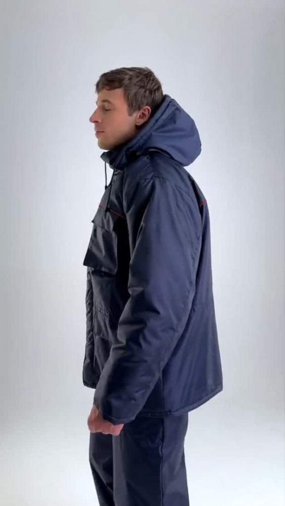 Костюм ЭКСПЕРТ-К НЬЮ утепленный ткань Оксфорд темно-синий